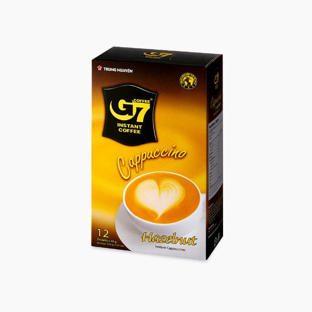 G7 카푸치노 헤이즐넛향 12개입 / 베트남 원두 헤이즐넛 커피 믹스 스틱